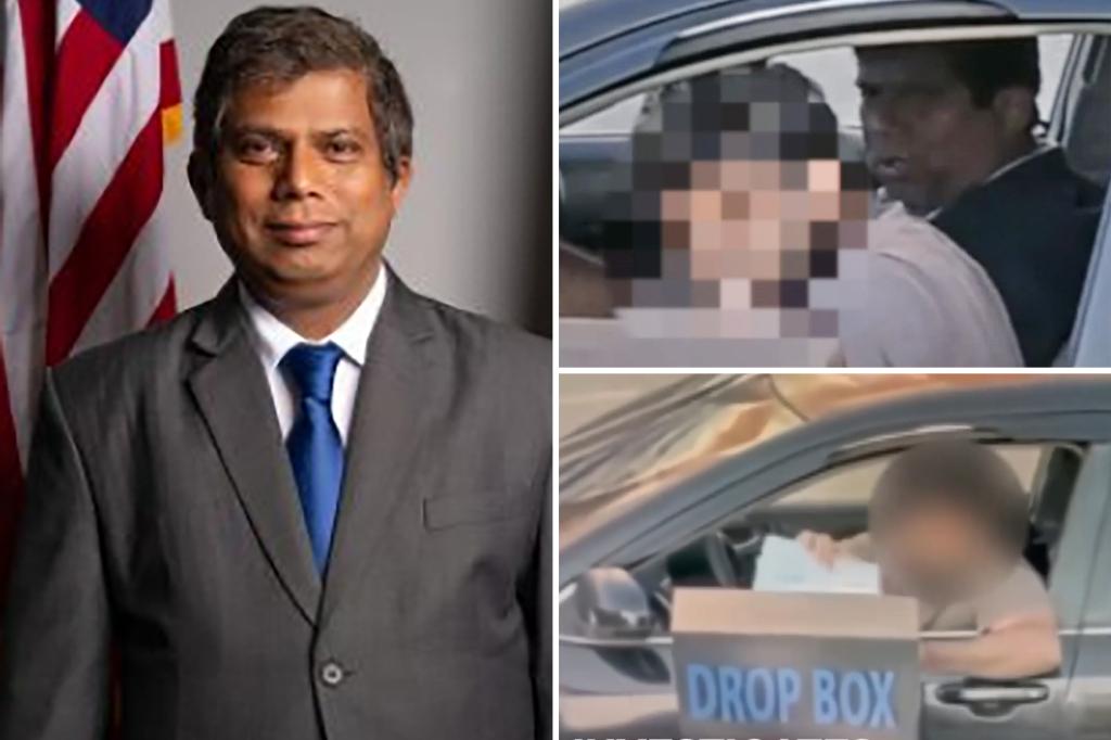 Michigan city councilman caught on camera stuffing election drop-box with absentee ballots days before primary