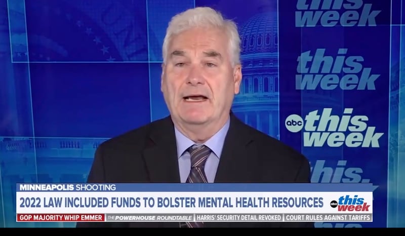 Minnesota, Rep. Tom Emmer attempted to lay the blame at Gov. Tim Walz feet for schools not having safety resources.