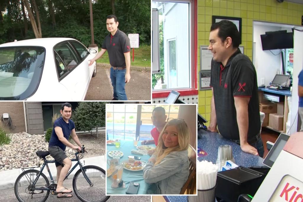 Minnesota fast food worker Rodolfo Depaz who walked over four miles a day between shifts at Dairy Queen, Chipotle gifted car
