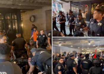 Mob of anti-Israel protestors clash with police after attempting to storm Grand Central Terminal: cops