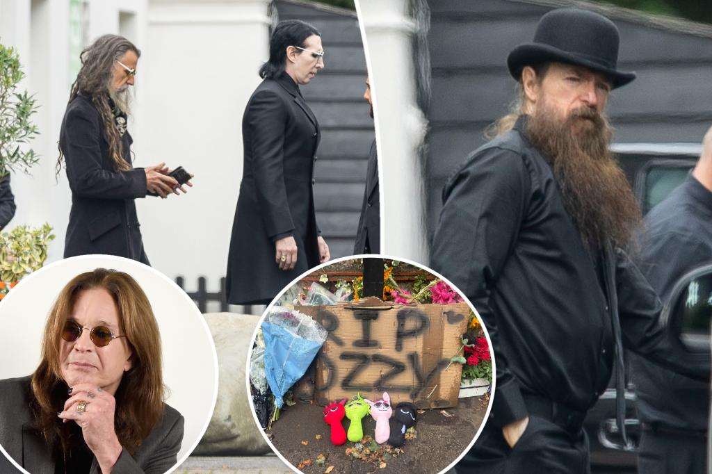 Music legends gather in UK for Ozzy Osbourne’s private funeral