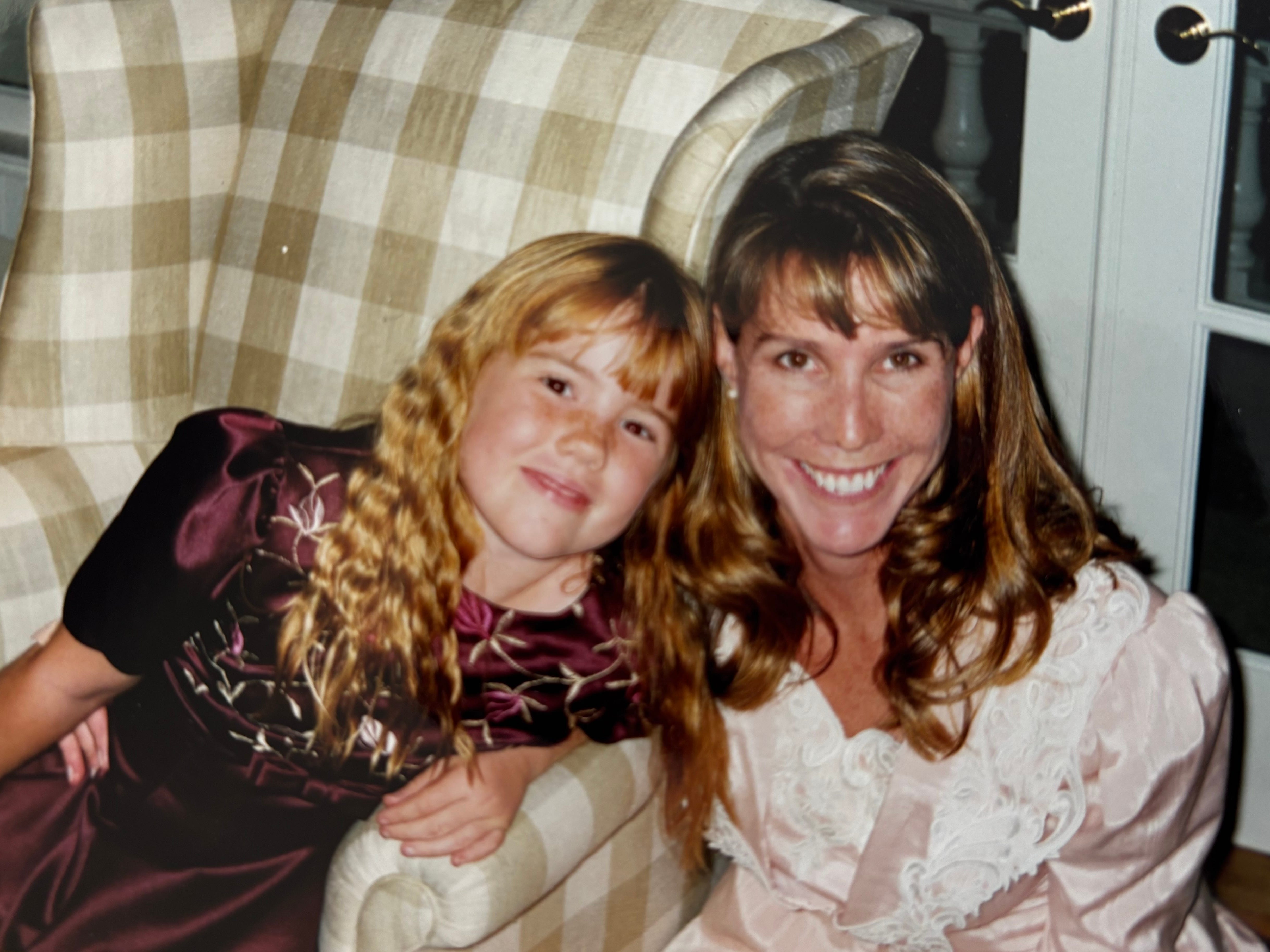 The author and her mom in the 90s.