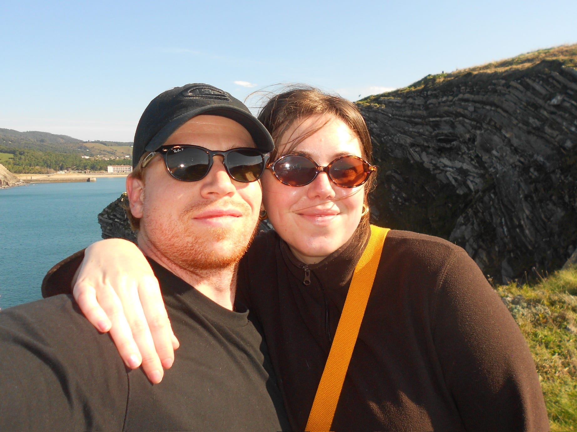 The author posing with her boyfriend.