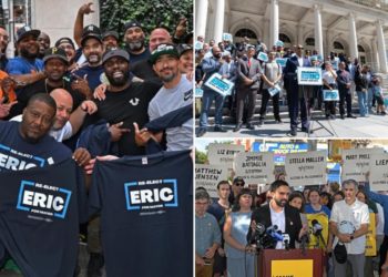NYC Mayor Adams rallies with sanitation union as he takes shot at election frontrunner Zohran Mamdani