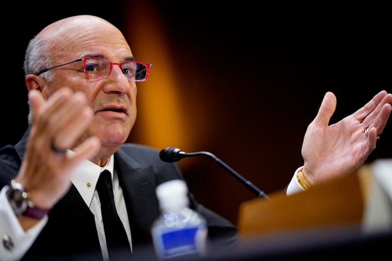 WASHINGTON, DC - APRIL 9: Kevin O'Leary, Chairman of O'Leary Ventures, speaks before a Senate Committee on Aging and House Select Committee on the Chinese Communist Party joint hearing on April 9, 2025 in Washington, DC. O'Leary appeared during a hearing to examine financial aggression, focusing on 