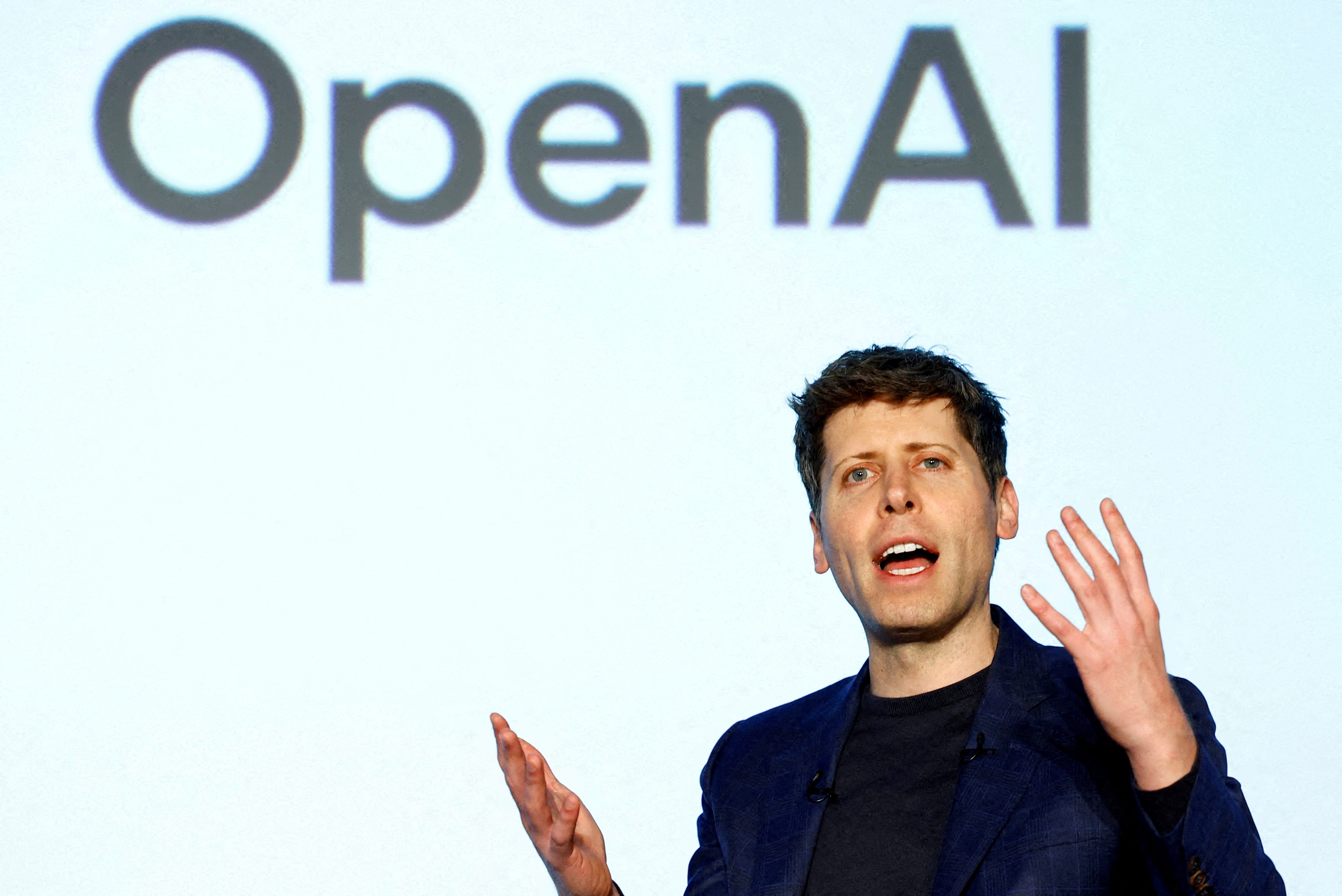 OpenAI CEO Sam Altman attends an event to pitch AI for businesses in Tokyo