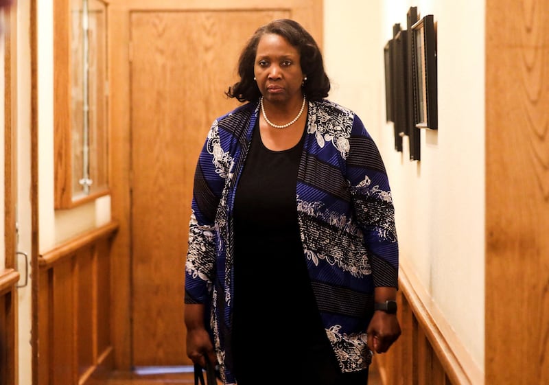 Federal Reserve Governor Lisa Cook attends the Federal Reserve Bank of Kansas City's 2025 Jackson Hole economic symposium, 