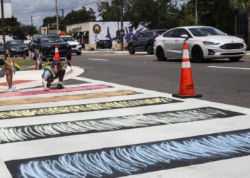 Orlando officials denounce removal of rainbow crosswalk near Pulse nightclub mass shooting site
