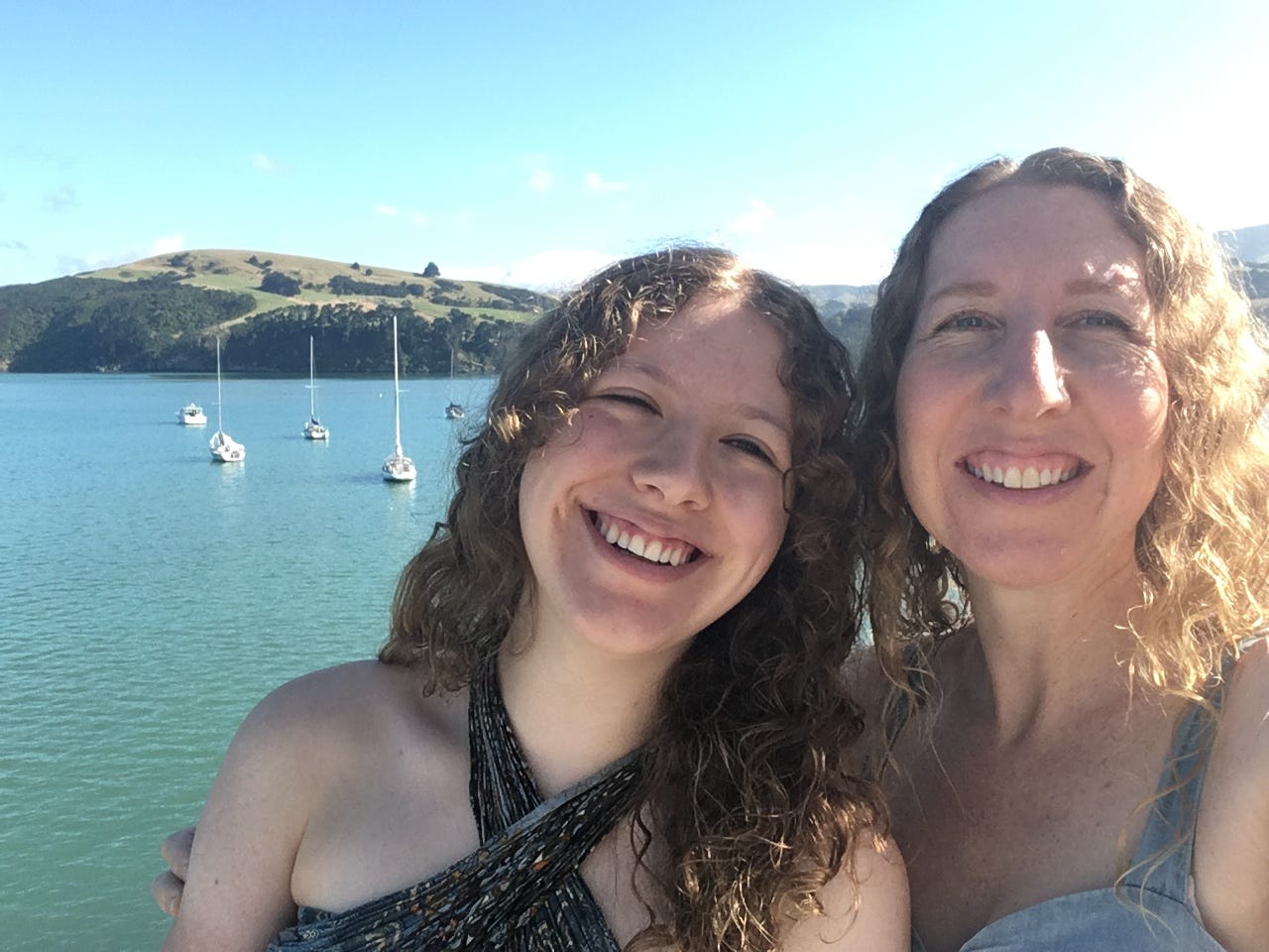 The author and her daughter