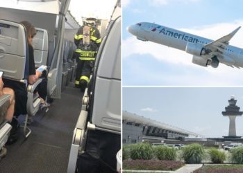 Passenger’s device catches fire on American Airlines flight, sends smoke pouring into cabin