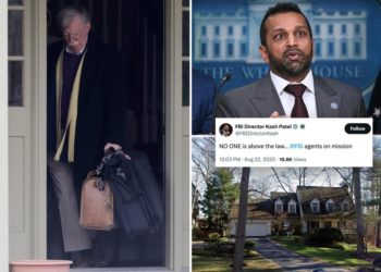 Patel’s FBI raids John Bolton’s home in high-profile national security probe