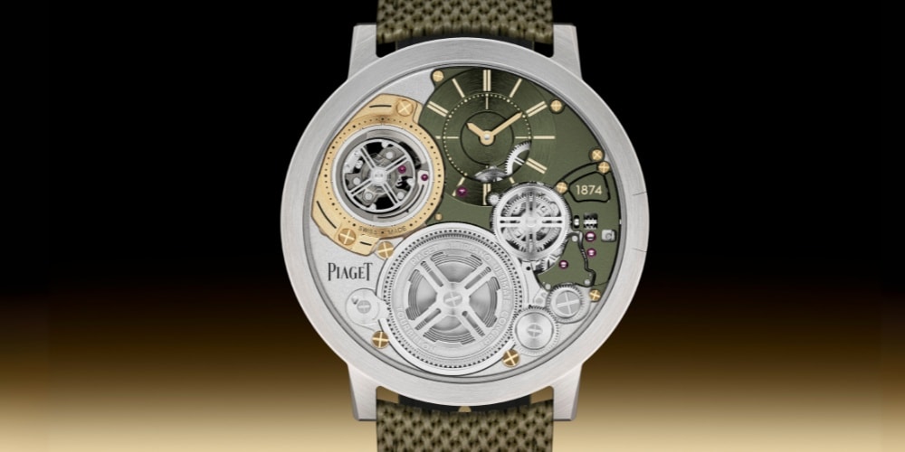 Piaget Dresses Two New Altiplano Ultimate Concept Wristwatches in Khaki and Yellow Gold