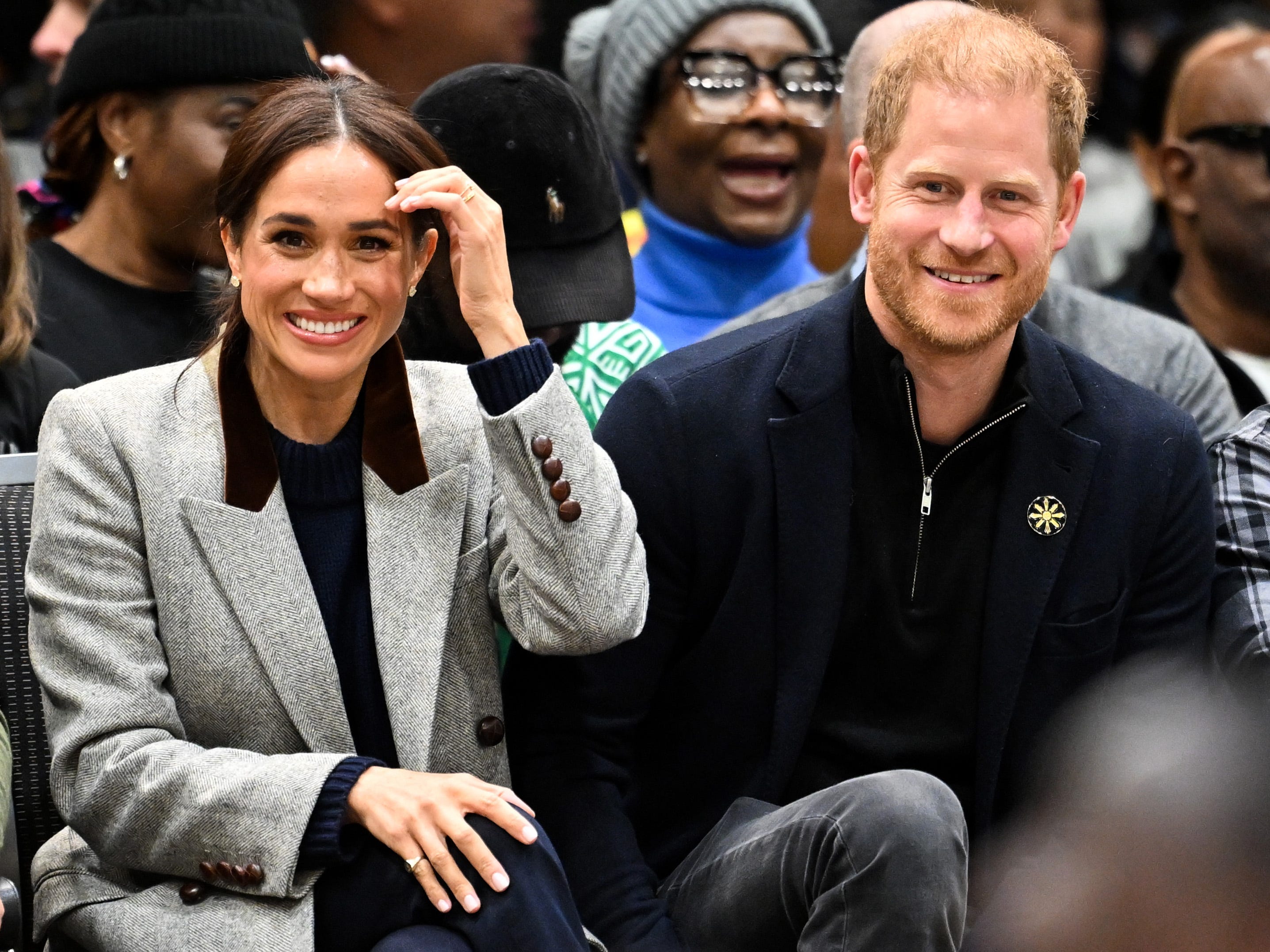 Meghan Markle and Prince Harry at the Invictus Games in February 2025.