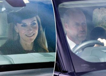Prince William and Kate Middleton go on family church outing as they prepare for ‘fresh start’ in their new home