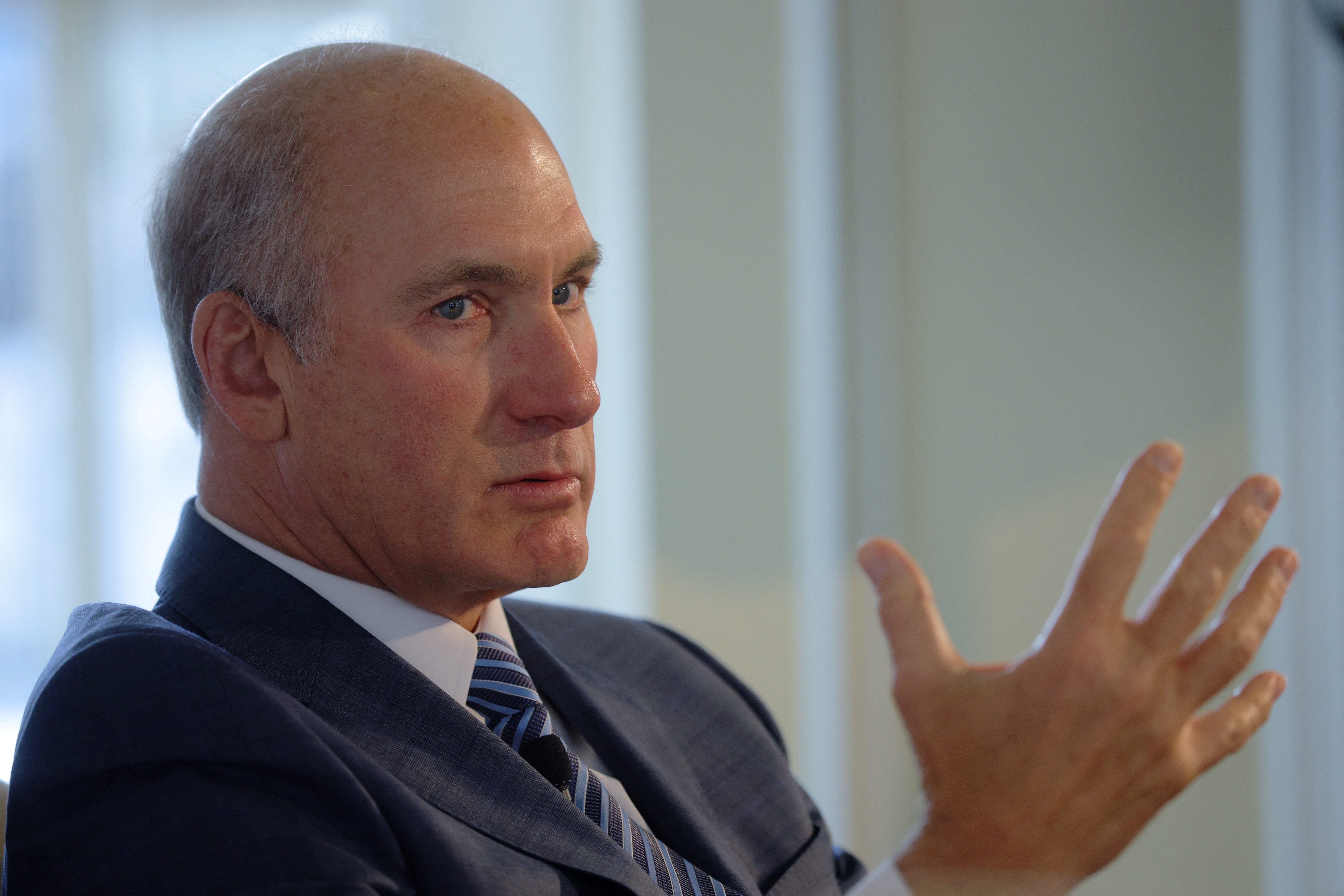 AT&T CEO Stankey speaks in Boston