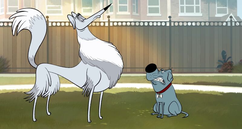 Beck Bennett voices a snooty show dog opposite Adam Devine’s Bull in the animated Netflix movie “Fixed.”