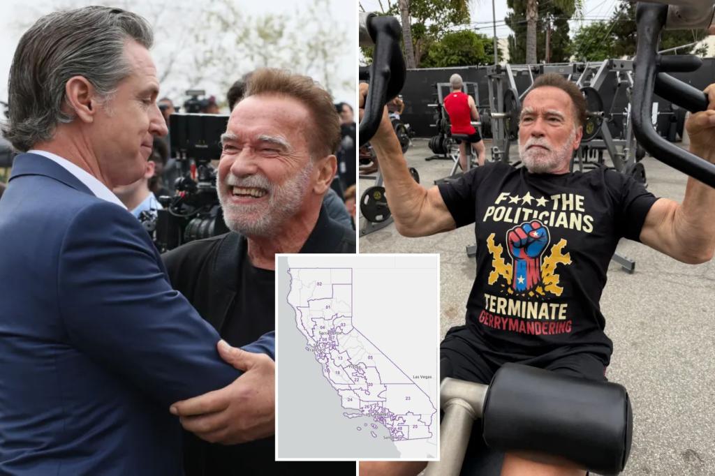 Schwarzenegger taunts Newsom with message targeting Dem redistricting push