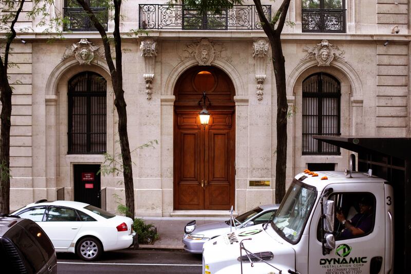 A new report shows photos of surveillance cameras on display in Jeffrey Epstein's suite in his Upper East Side seven-story mansion.