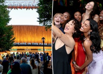 Shakespeare in the Park draws a starry crowd to the newly renovated Delacorte Theater