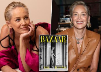 Sharon Stone, 67, ditches underwear in daring dress with sky-high slit