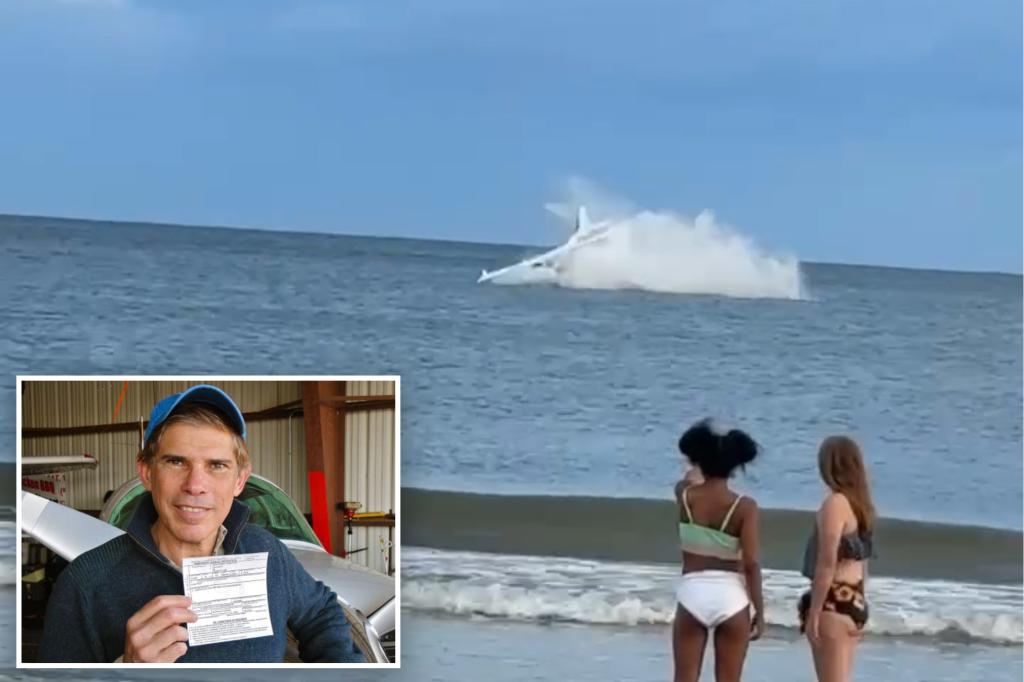 Small plane tumbles into ocean but pilot’s quick thinking averts disaster: ‘The engine just stopped’