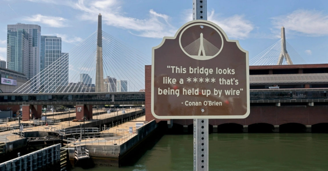 Someone Paid to Display a Dirty Joke Near Boston’s Zakim Bridge