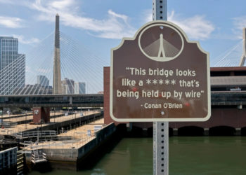 Someone Paid to Display a Dirty Joke Near Boston’s Zakim Bridge