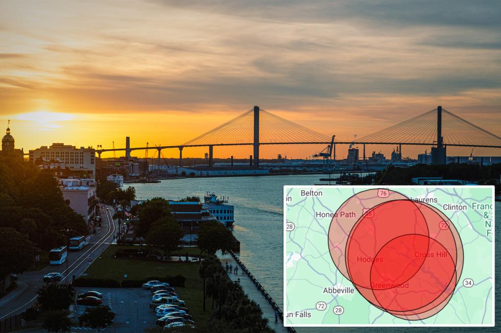 South Carolina blasted seven times by earthquake swarm