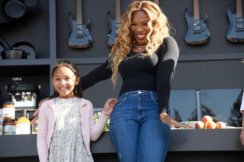 Olympia Williams and Serena Williams