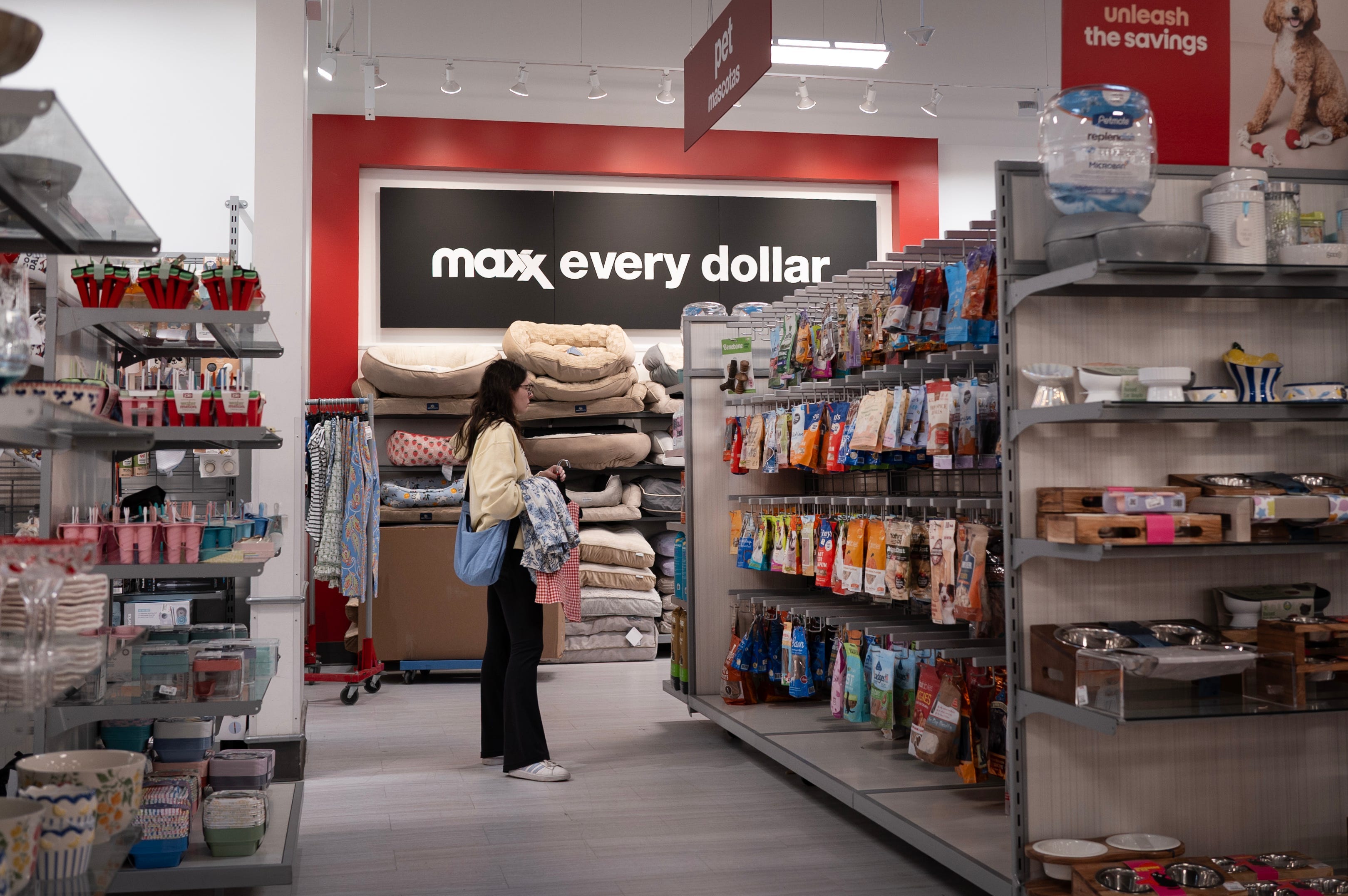 A customer shops at a T.J. Maxx store on May 21, 2025 in Chicago, Illinois.