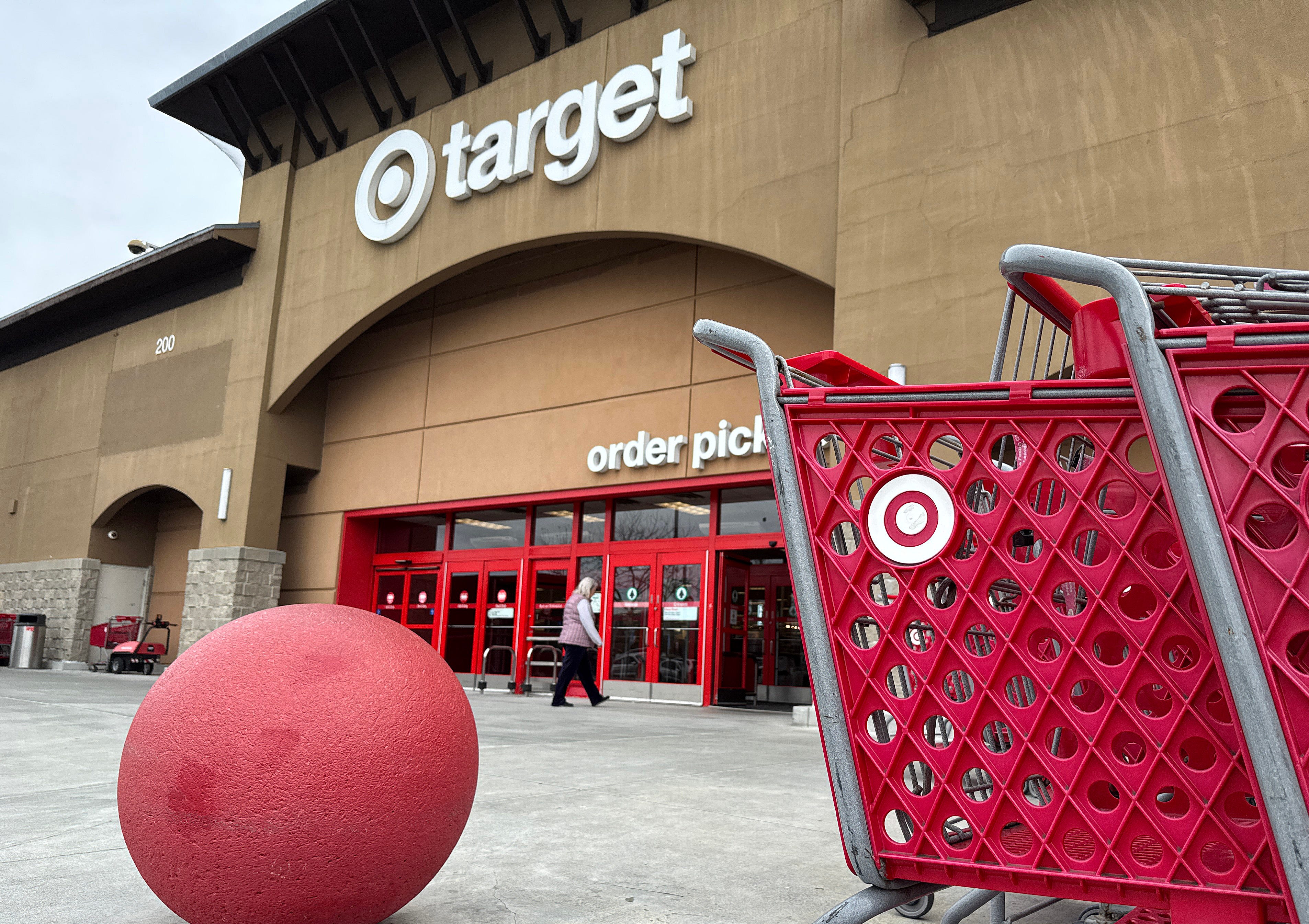 A shopper enters a Target store in Novato, California.