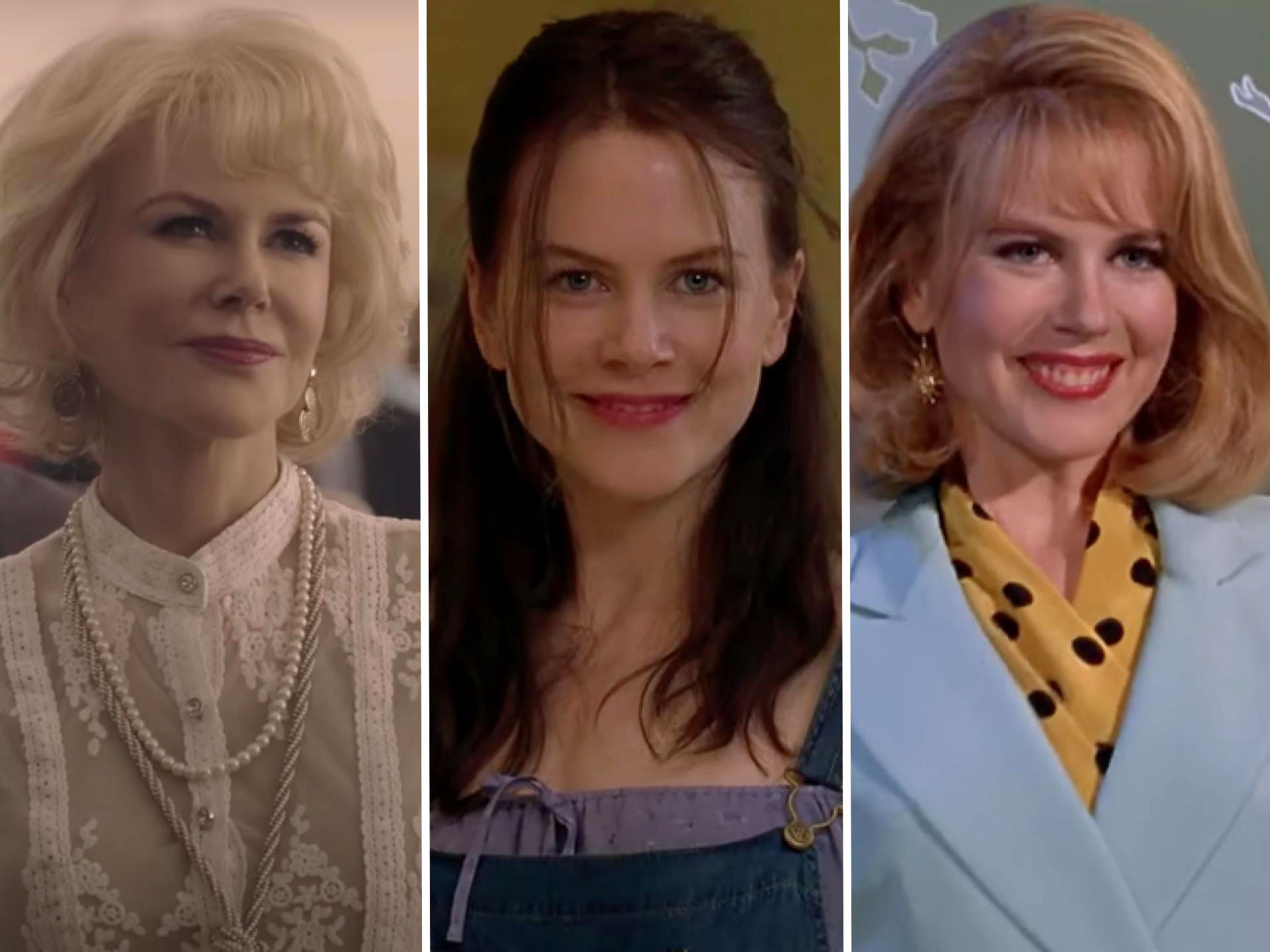 Nicole Kidman in "Boy Erased," "Birthday Girl," and "To Die For."