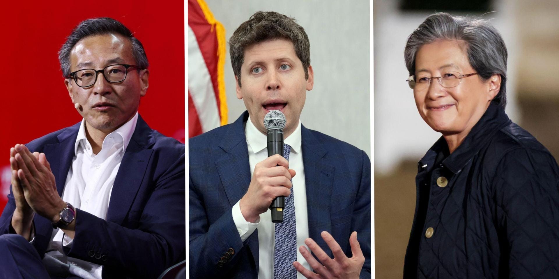 Joe Tsai, Sam Altman, Lisa Su
