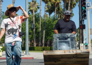 The Chicano artist melting ice blocks in Riverside has a bigger story to tell