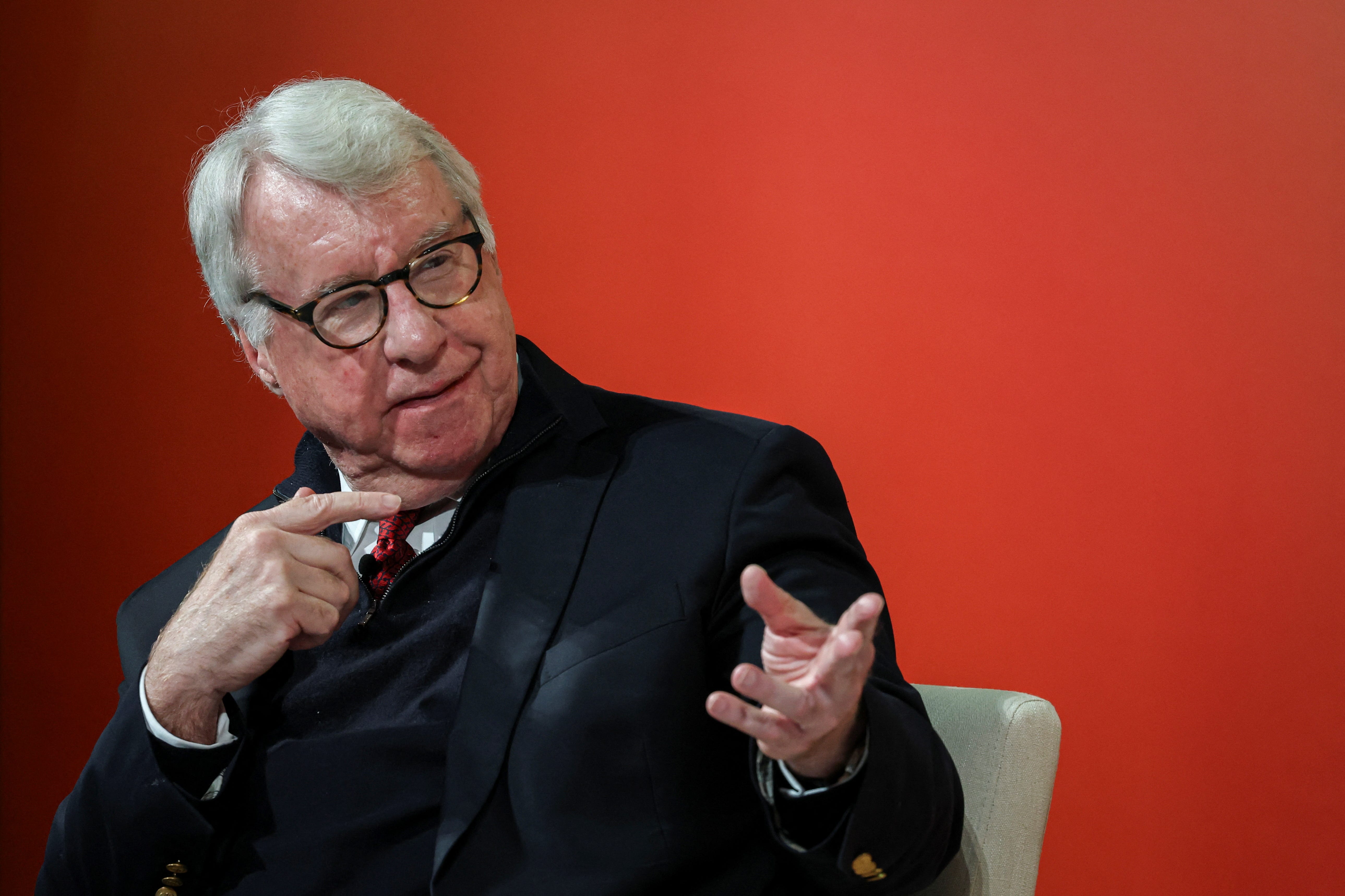 Chanos & Co. Founder and Managing Partner Jim Chanos speaks at the 2025 Sohn Investment Conference, in New York.