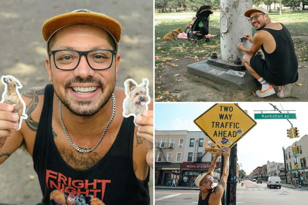 This is the mystery man leaving stickers of beloved pets around dog-crazed NYC nabe