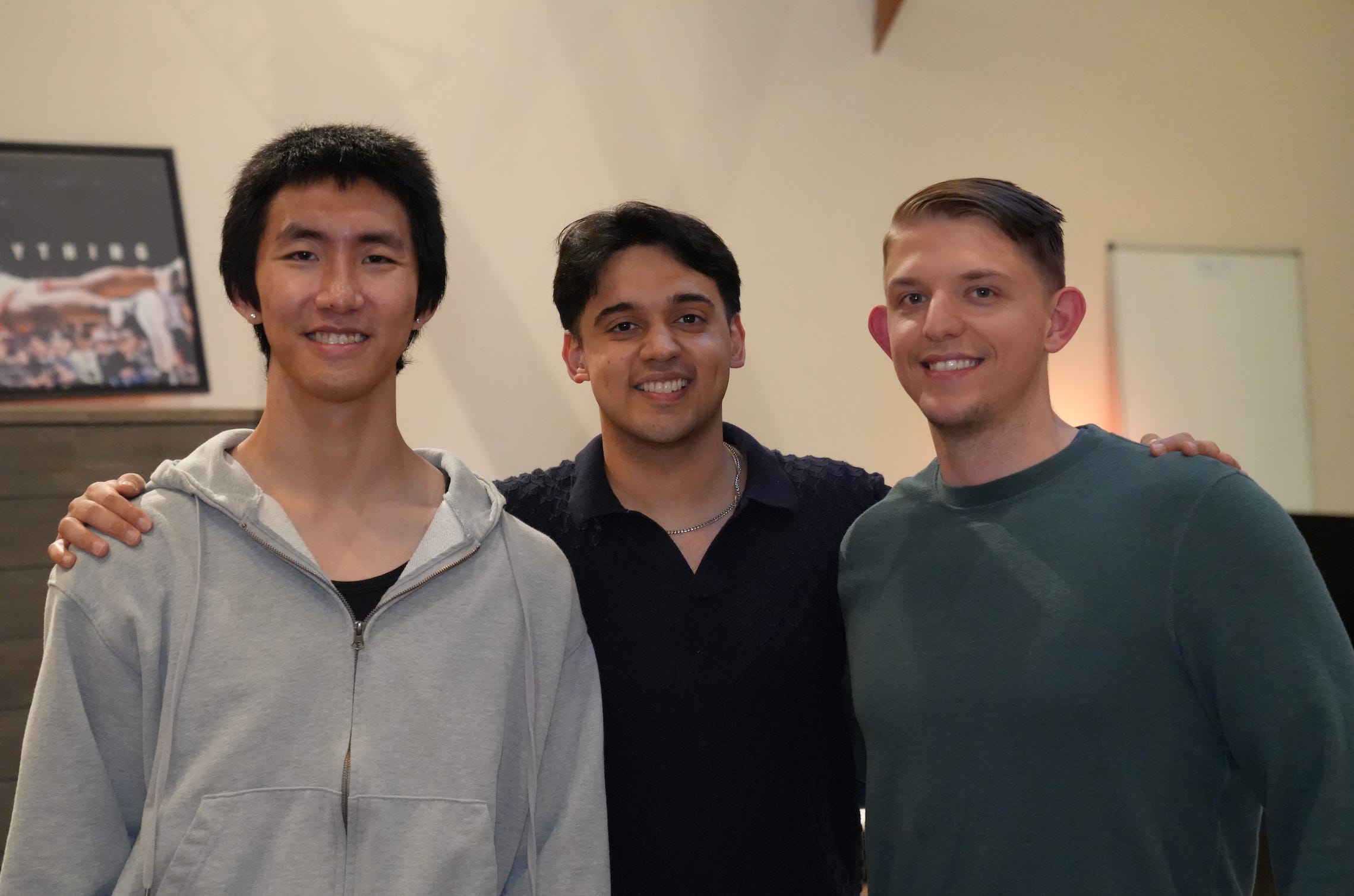 VibeCode founders Kehan Zhang, Ansh Nanda, and Riley Brown.