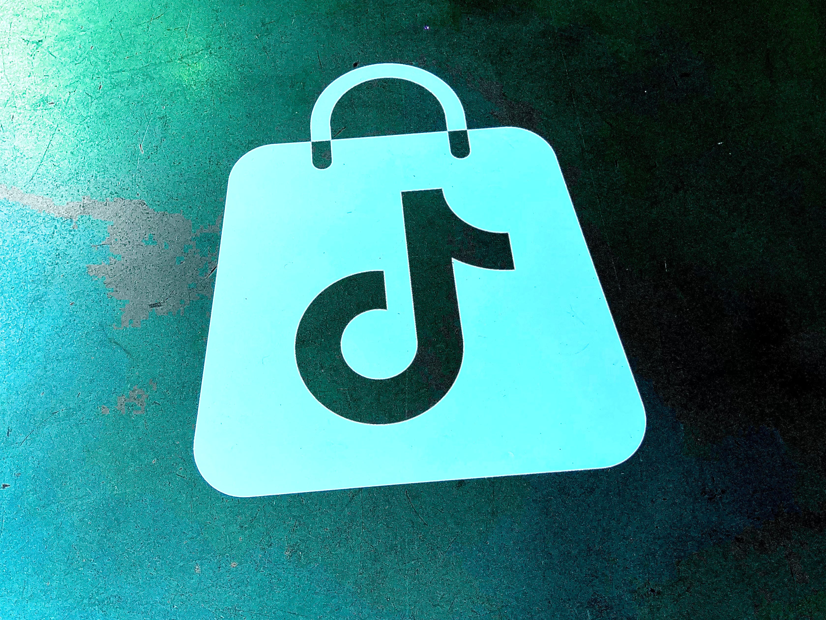 A TikTok Shop logo.