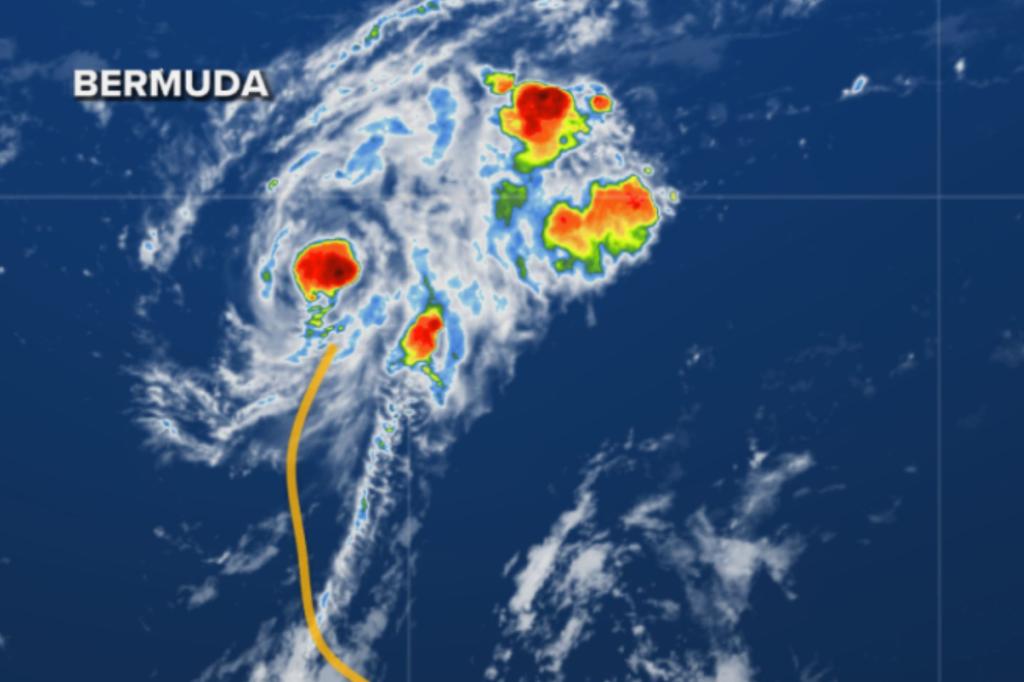 Tropical Storm Fernand forms southeast of Bermuda