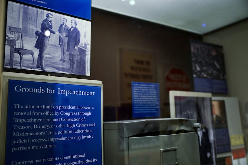 President Donald Trump raged earlier this month that he was part of an impeachment exhibit at the National Museum for American History.