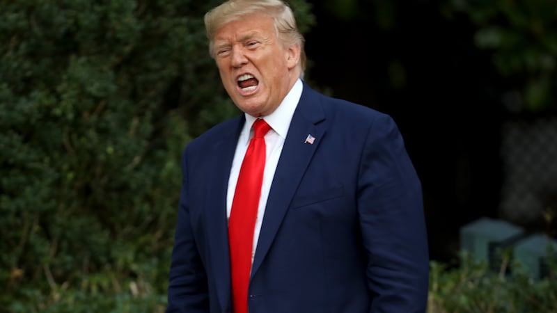 Trump yelling.
