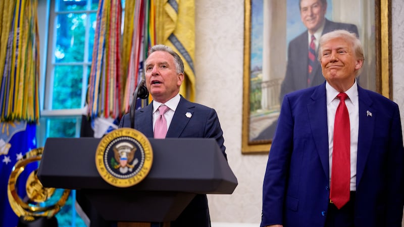 Trump and his Middle East envoy Steve Witkoff.