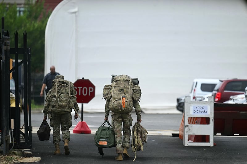 President Donald Trump ordered American troops to report to patrol D.C. streets on Tuesday morning. The president claimed on Monday that such action was necessary because crime in the U.S. capital is worse than the streets of Baghdad and Mexico City.