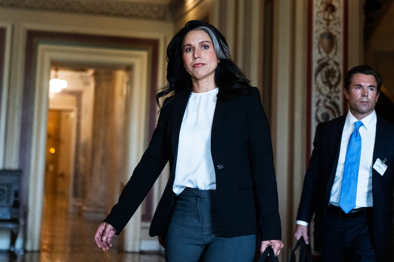 UNITED STATES - JUNE 17: Tulsi Gabbard, director of National Intelligence, arrives to the U.S. Capitol for a Senate Appropriations Subcommittee on Defense
Subcommittee closed hearing titled  