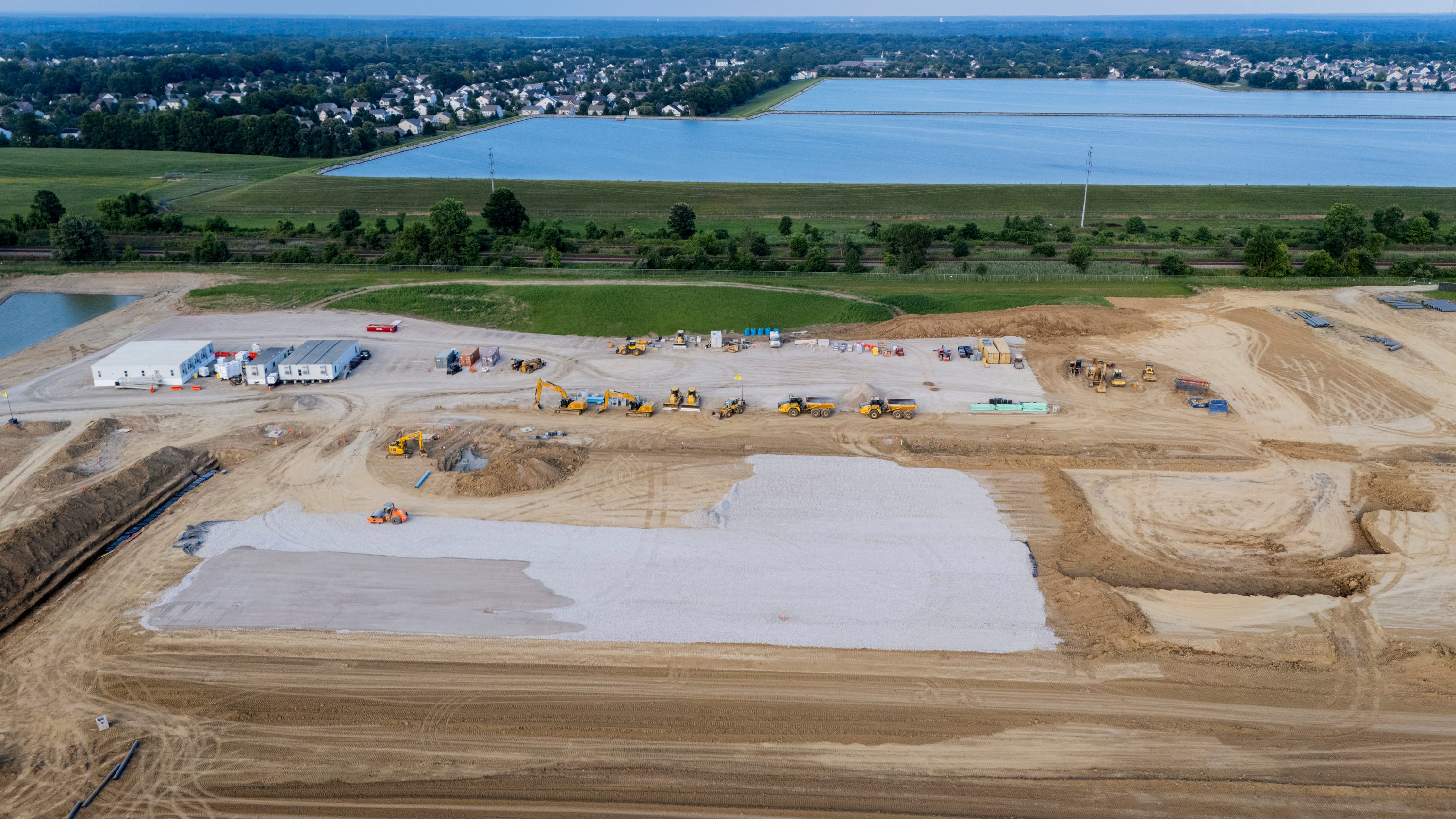 A data center under construction in Ohio