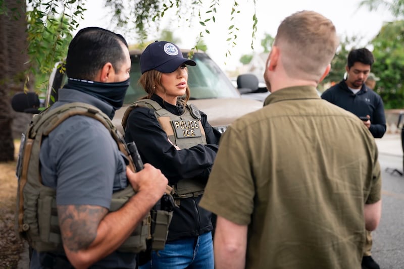 Homeland Security secretary Kristi Noem has promised to carry out Trump's sweeping immigration agenda, which has included an uptick in raids.