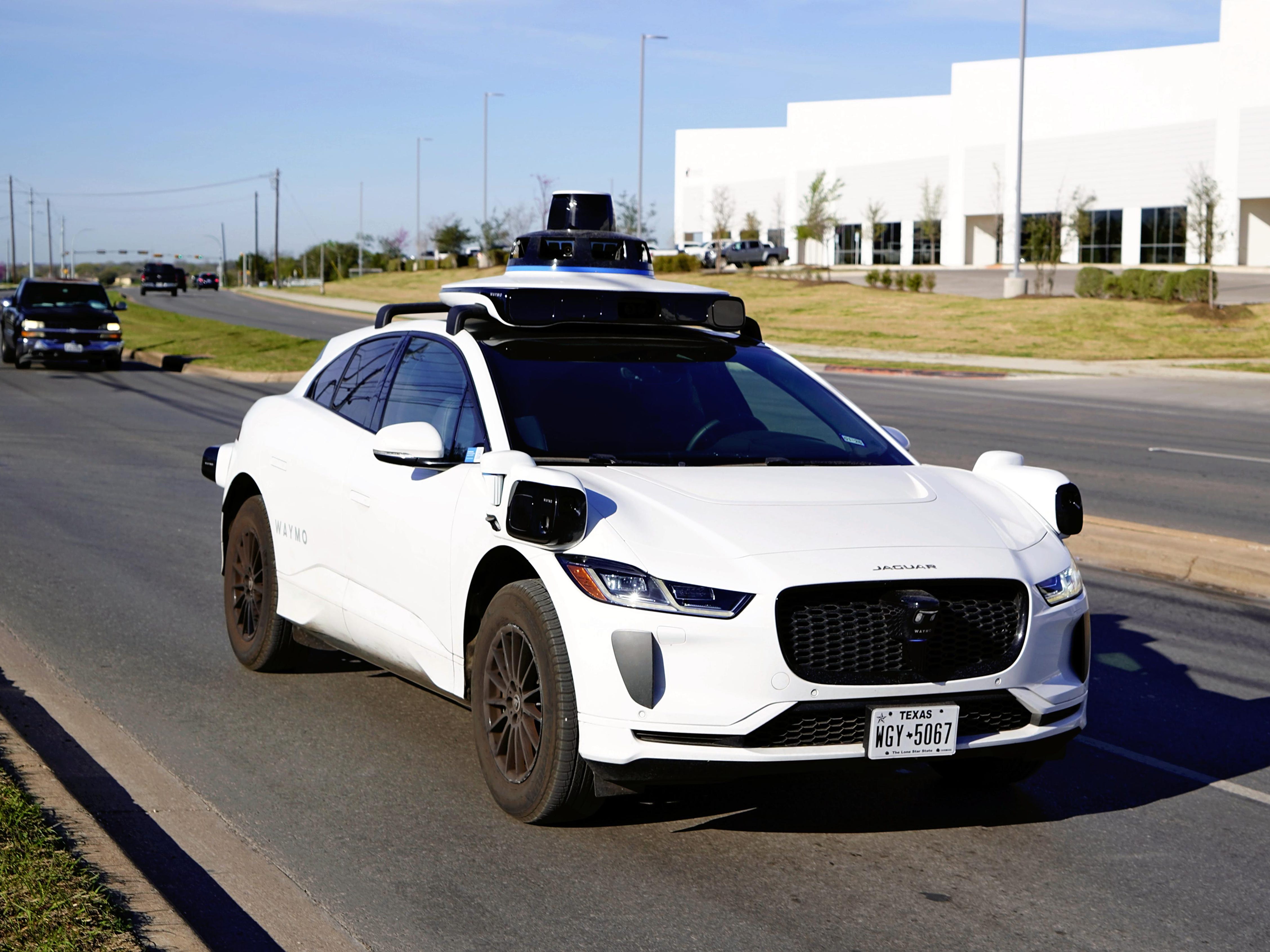 A Waymo robotaxi in Austin, TX.