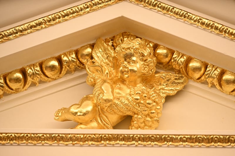 A golden angel cherub
