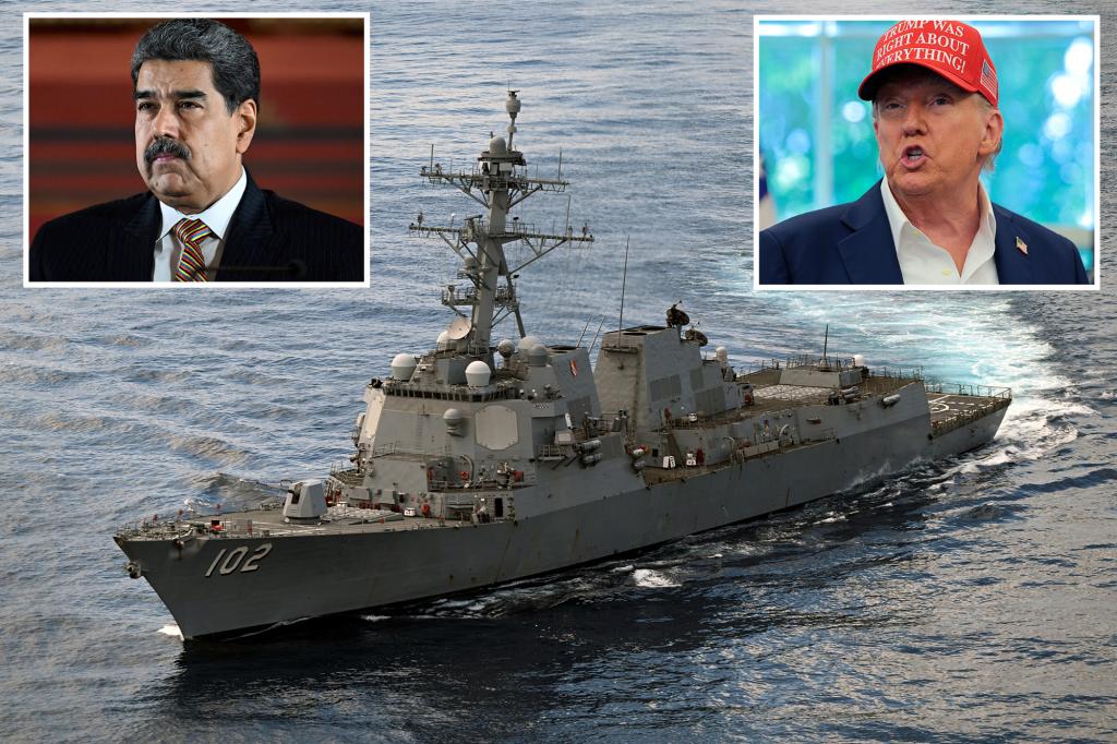 Venezuelan President Nicolás Maduro condemns US destroyer deployment, calls it ‘illegal’ regime change attempt