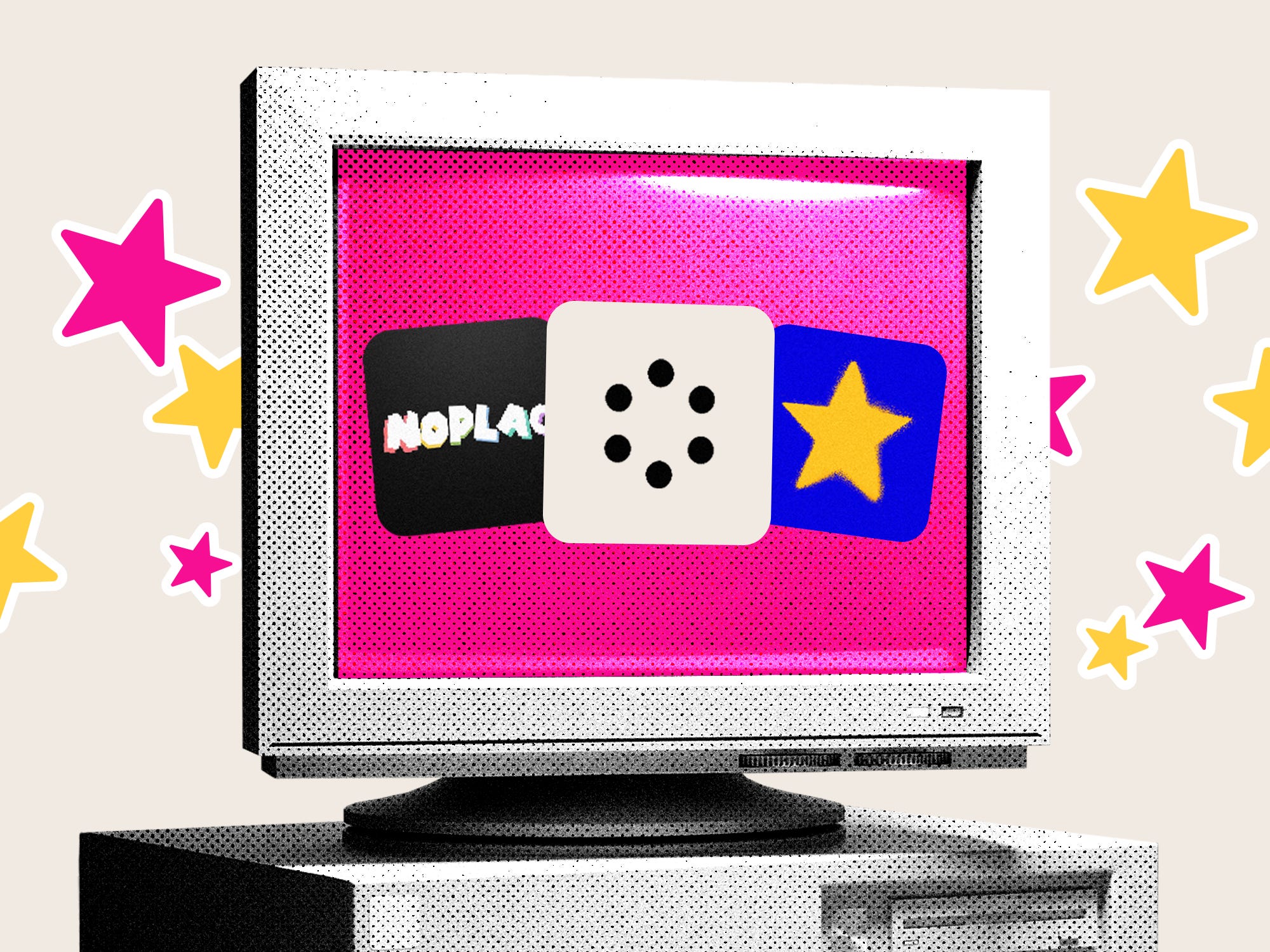 Computer screen with new apps like Noplace, Cosmos, and Perfectly Imperfect PIFYI